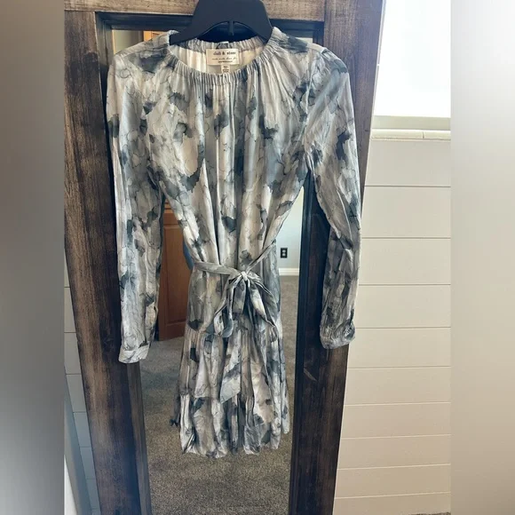 Cloth & Stone Anthropologie Boho Mini Dress Flowy Western Cottage Size XS - Picture 2 of 4